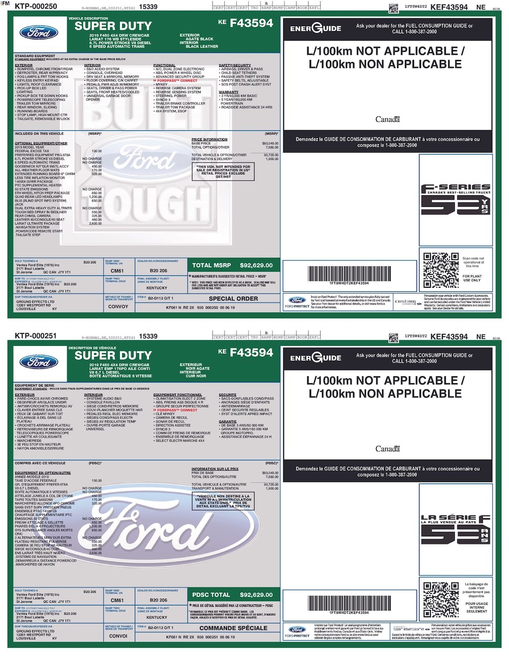 Used 2019 Ford F-450SD Lariat Truck
