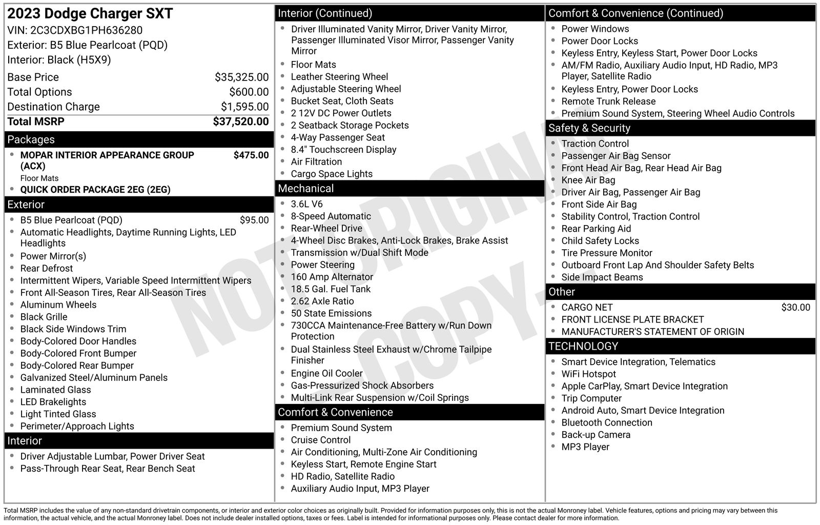 2023 Dodge Charger SXT's photo