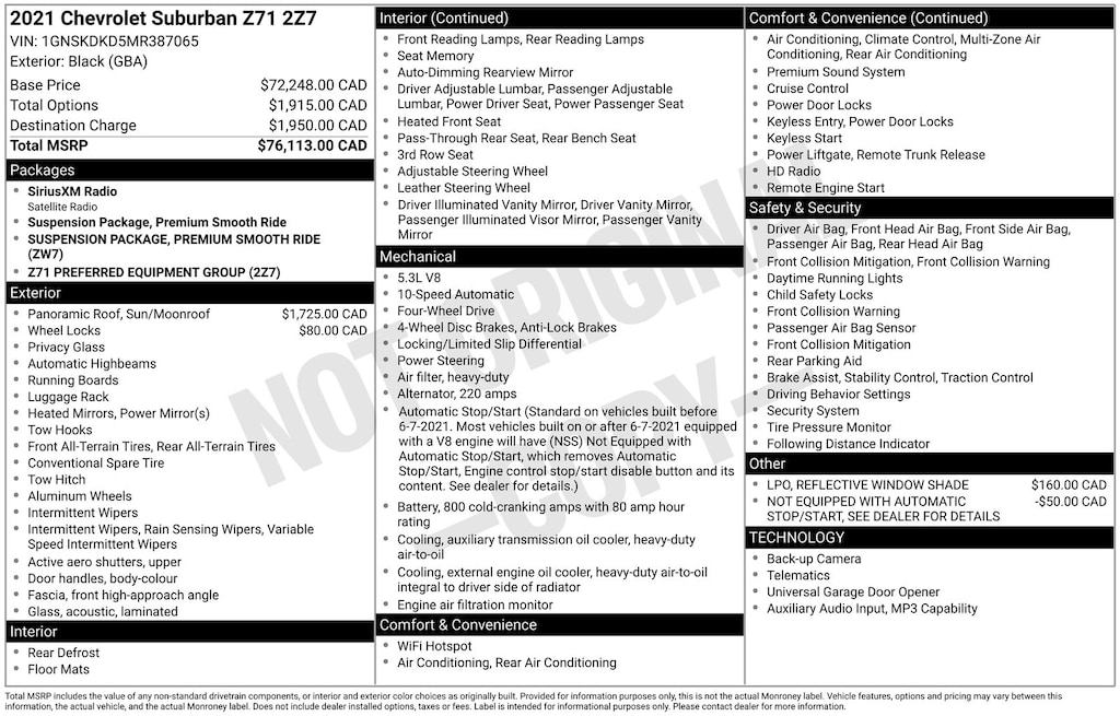 Used 2021 Chevrolet Suburban Z71 SUV