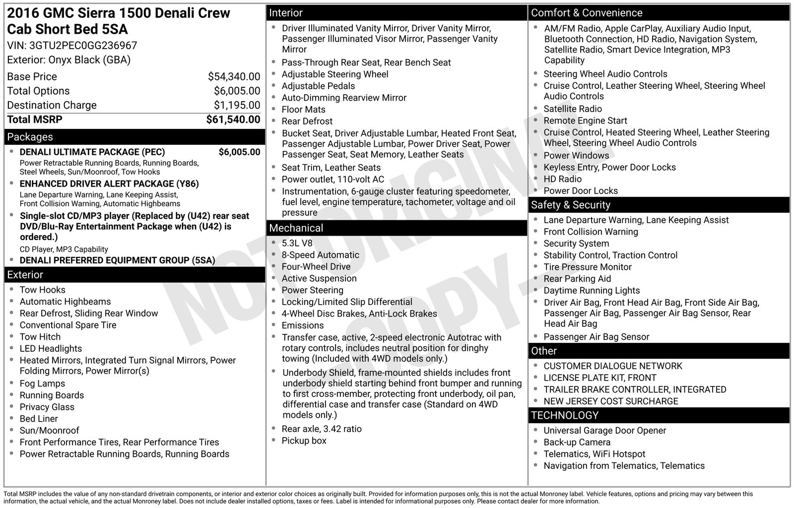 2016 GMC Sierra 1500 Denali Denali