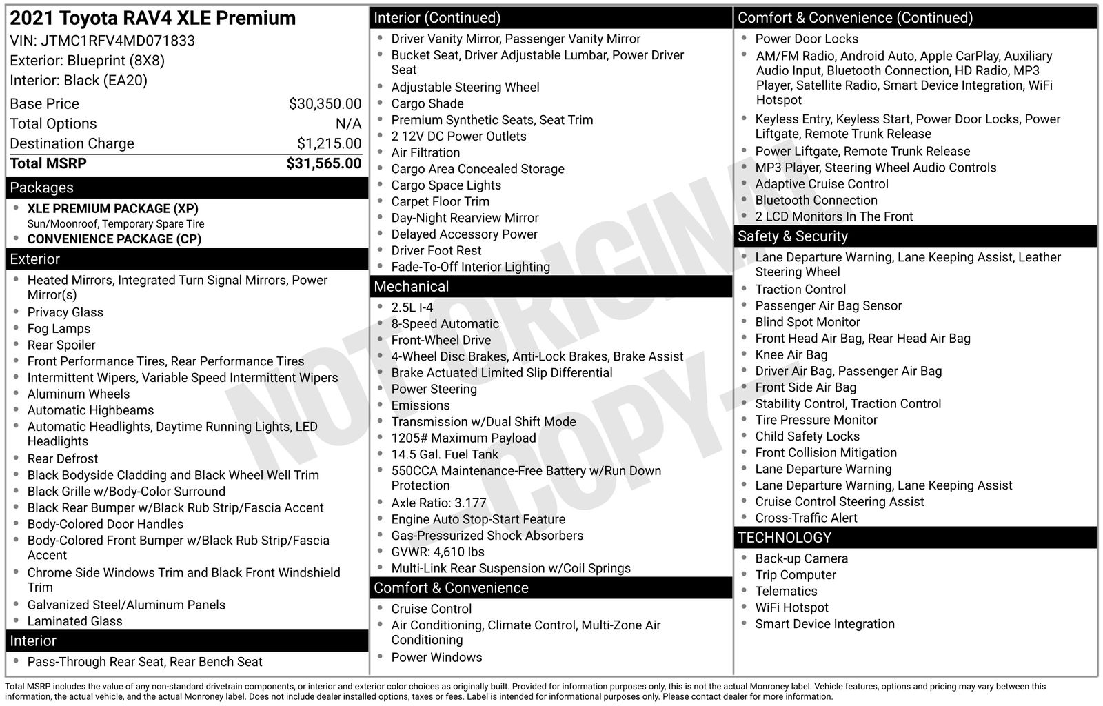 2021 Toyota RAV4 XLE Premium
