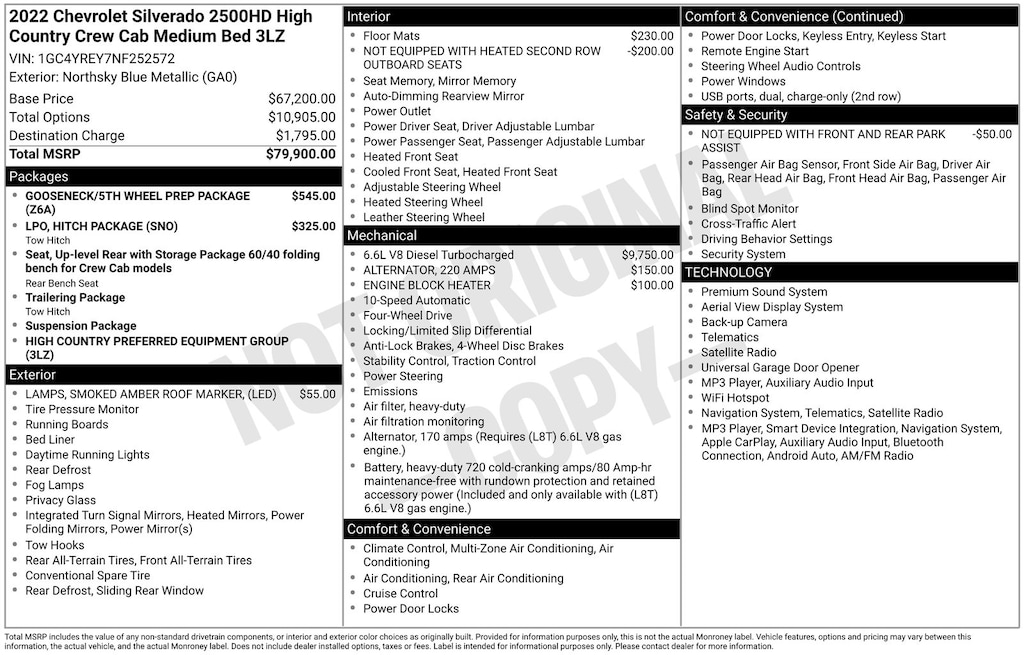 Used 2022 Chevrolet Silverado 2500HD High Country Truck