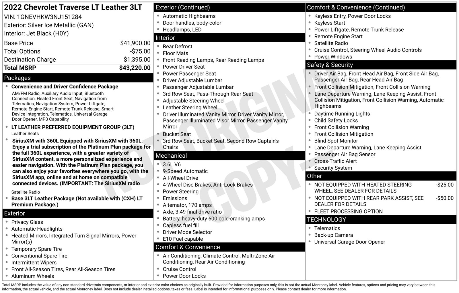 Used 2022 Chevrolet Traverse LT Leather SUV