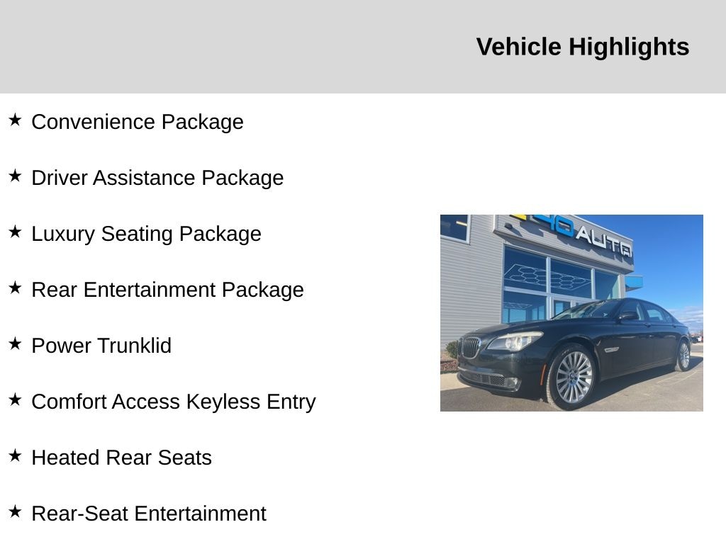 Used 2010 BMW 7 Series 750Li xDrive Sedan