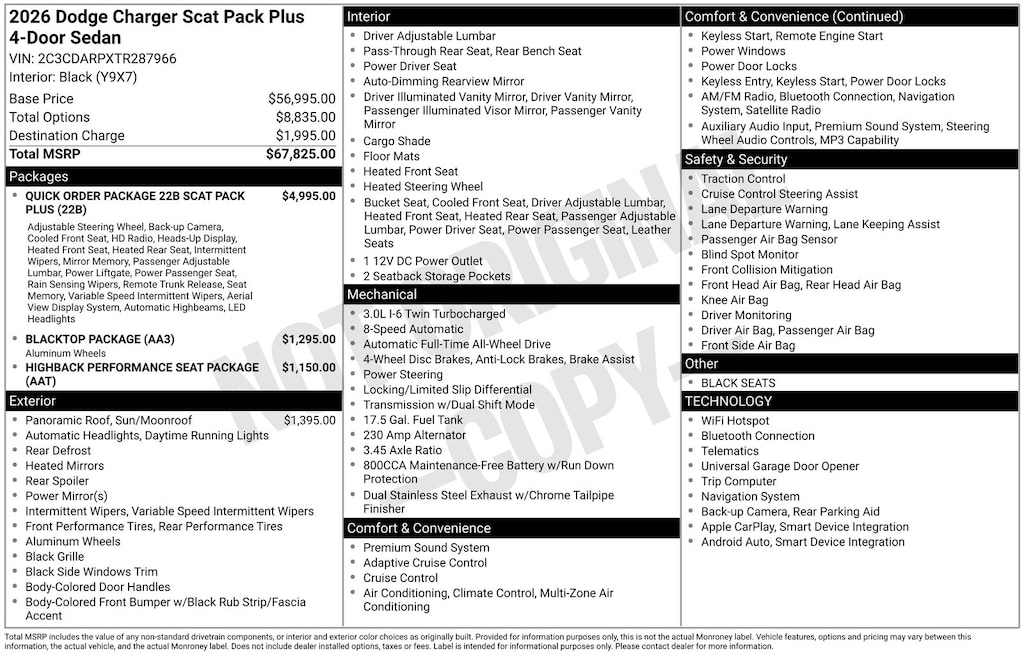 Used 2026 Dodge Charger Scat Pack Plus Sedan