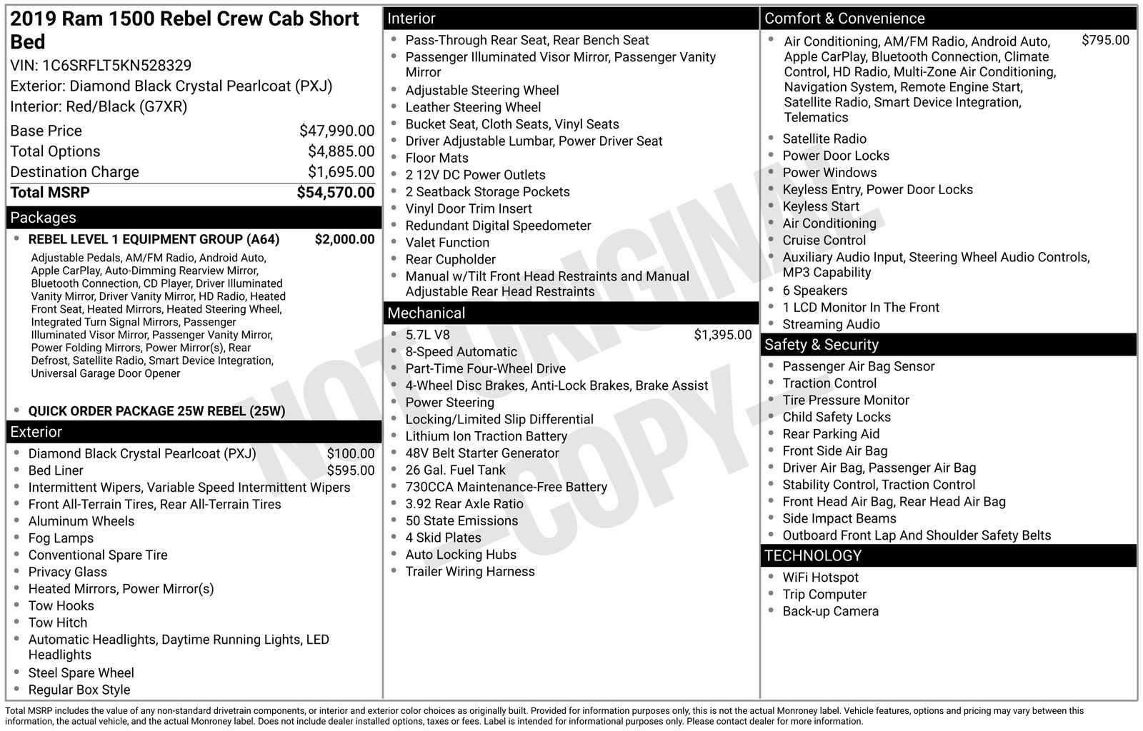 2019 RAM Ram 1500 Pickup Rebel's photo