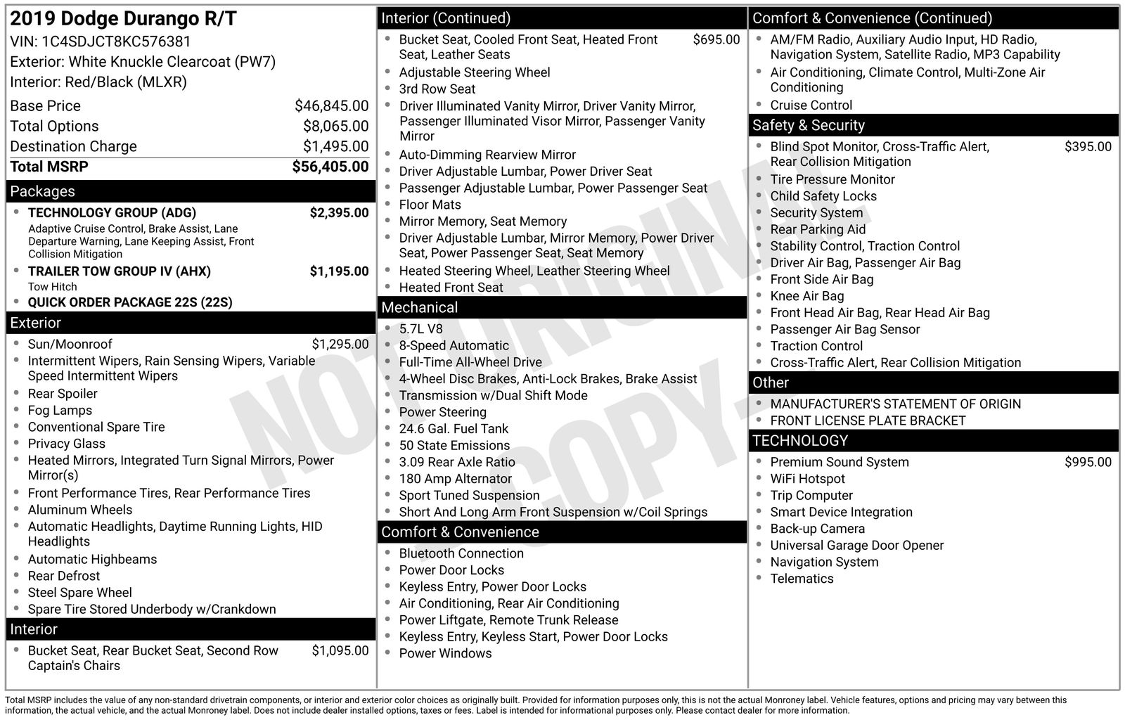 2019 Dodge Durango R/T's photo