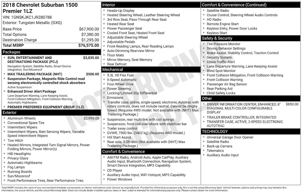 Used 2018 Chevrolet Suburban Premier SUV