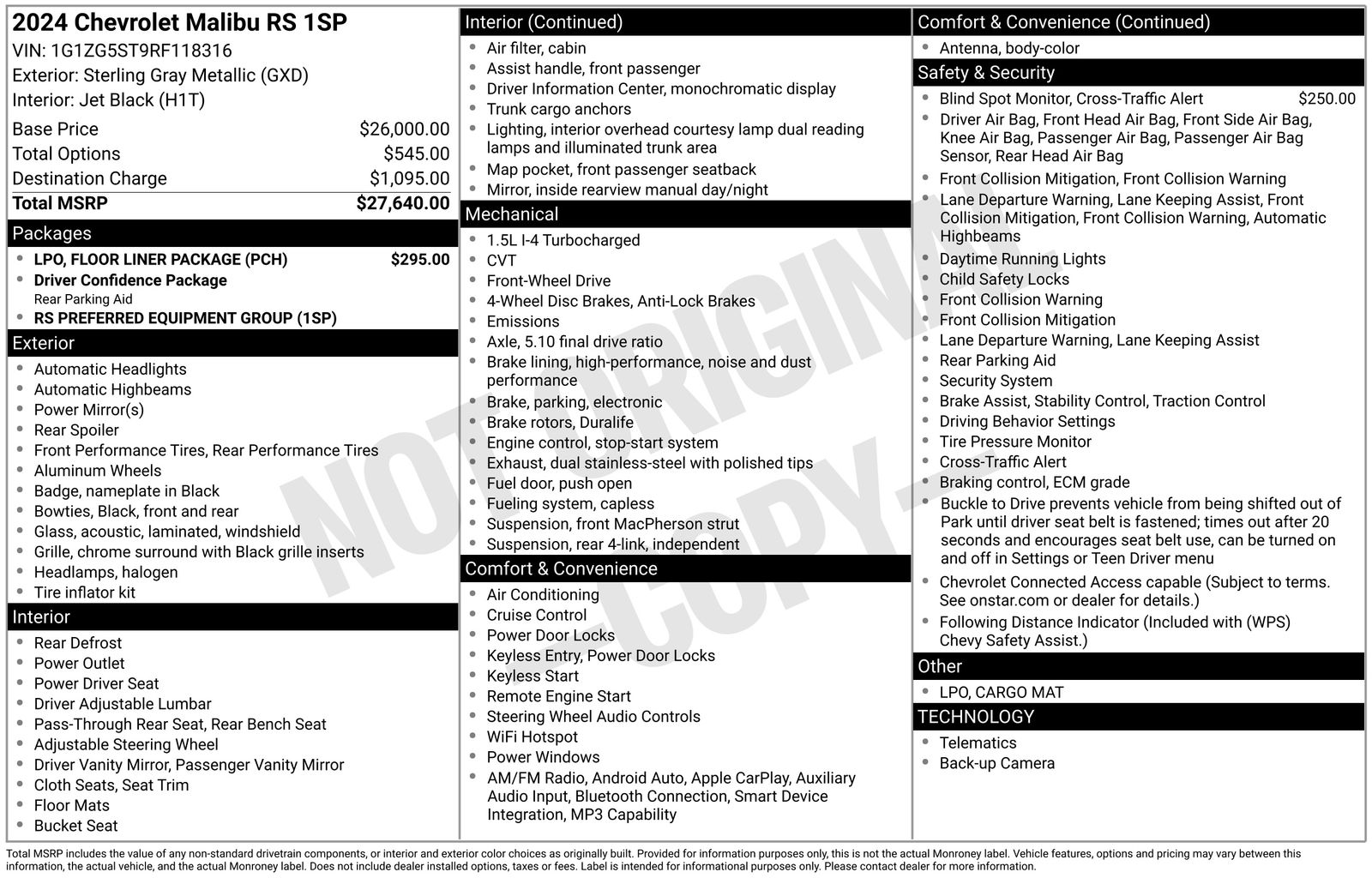 2024 Chevrolet Malibu RS's photo
