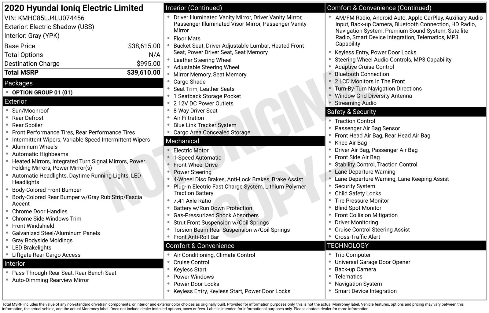 2020 Hyundai IONIQ Limited's photo