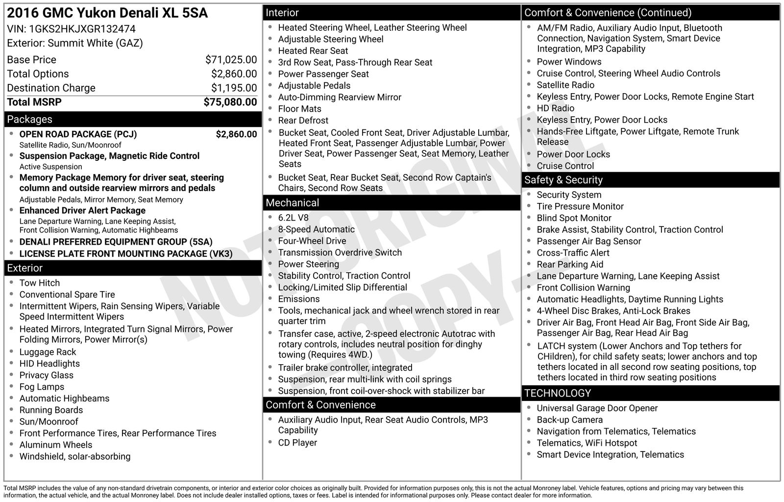 2016 GMC Yukon XL Denali's photo