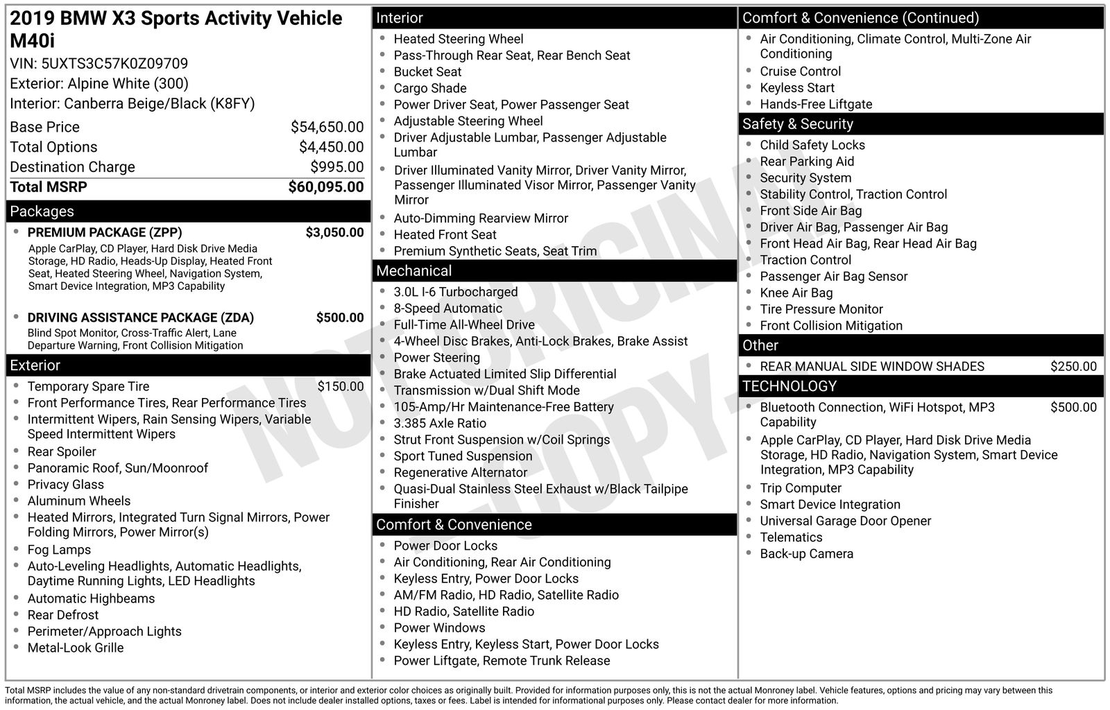2019 BMW X3 40i's photo