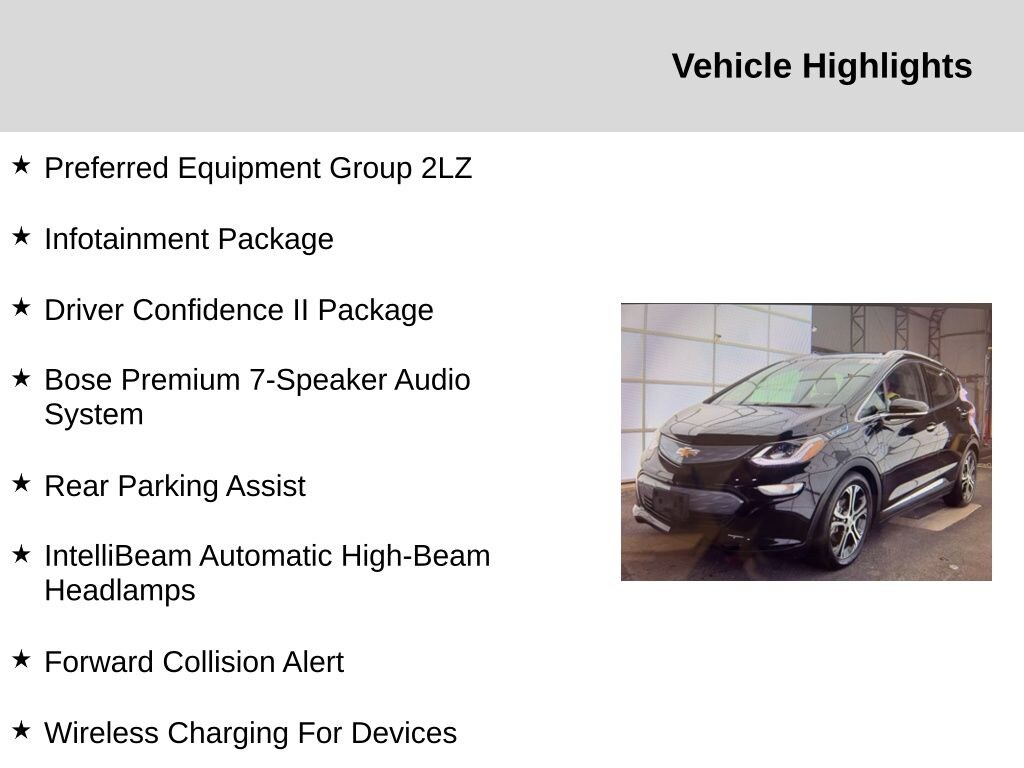 Used 2017 Chevrolet Bolt EV Premier Wagon