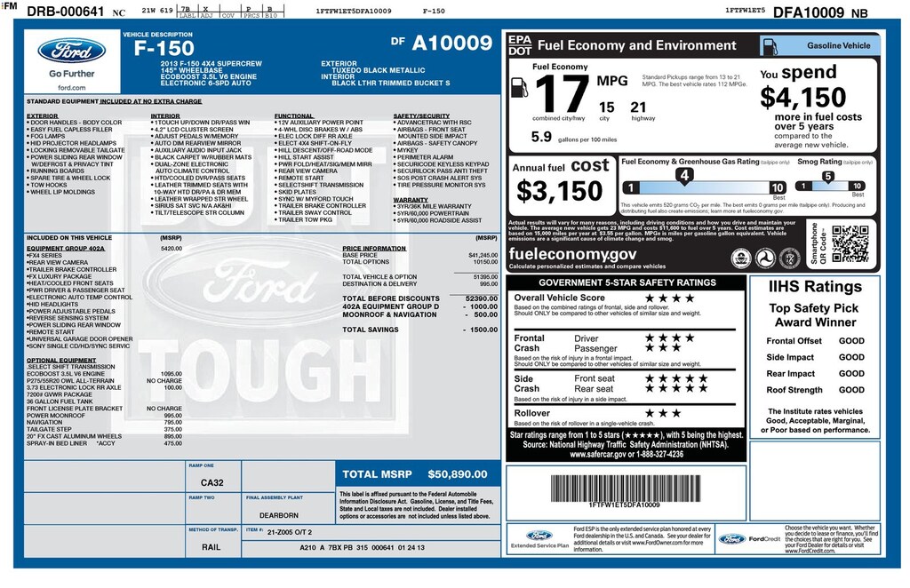 Used 2013 Ford F-150 FX4 Truck