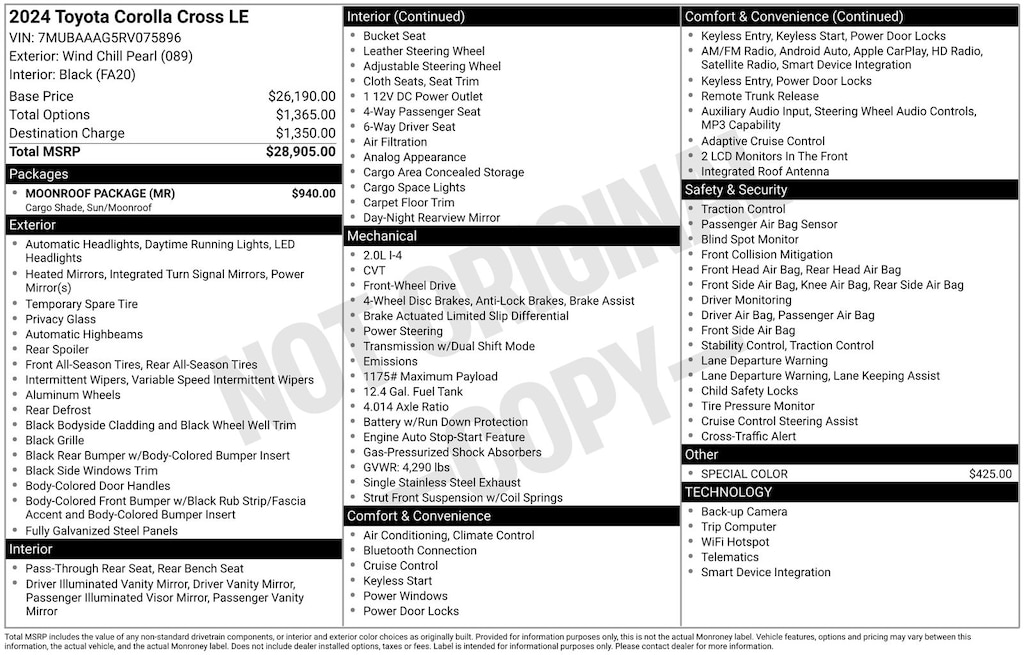 Used 2024 Toyota Corolla Cross LE SUV