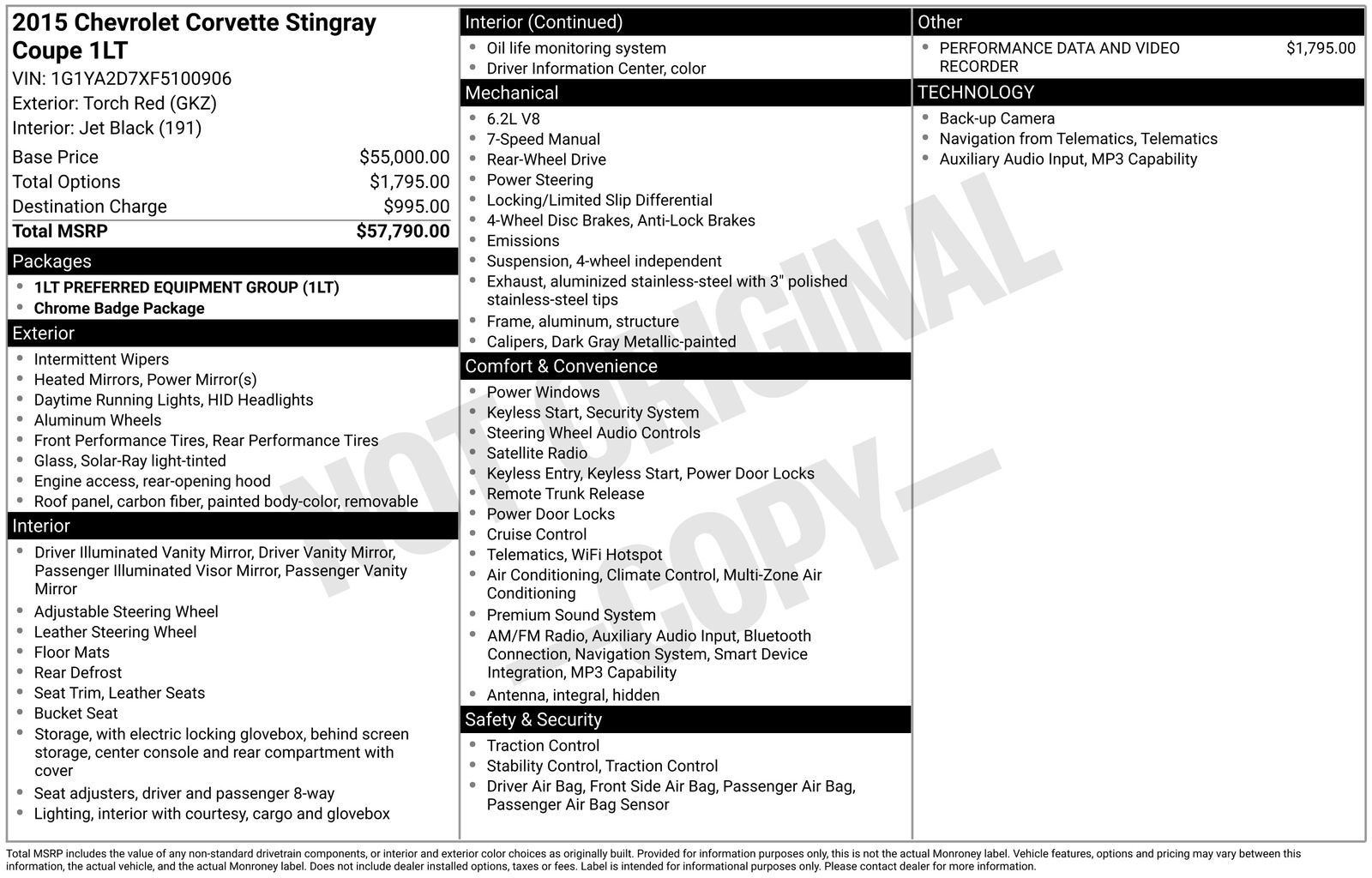 2015 Chevrolet Corvette Base's photo