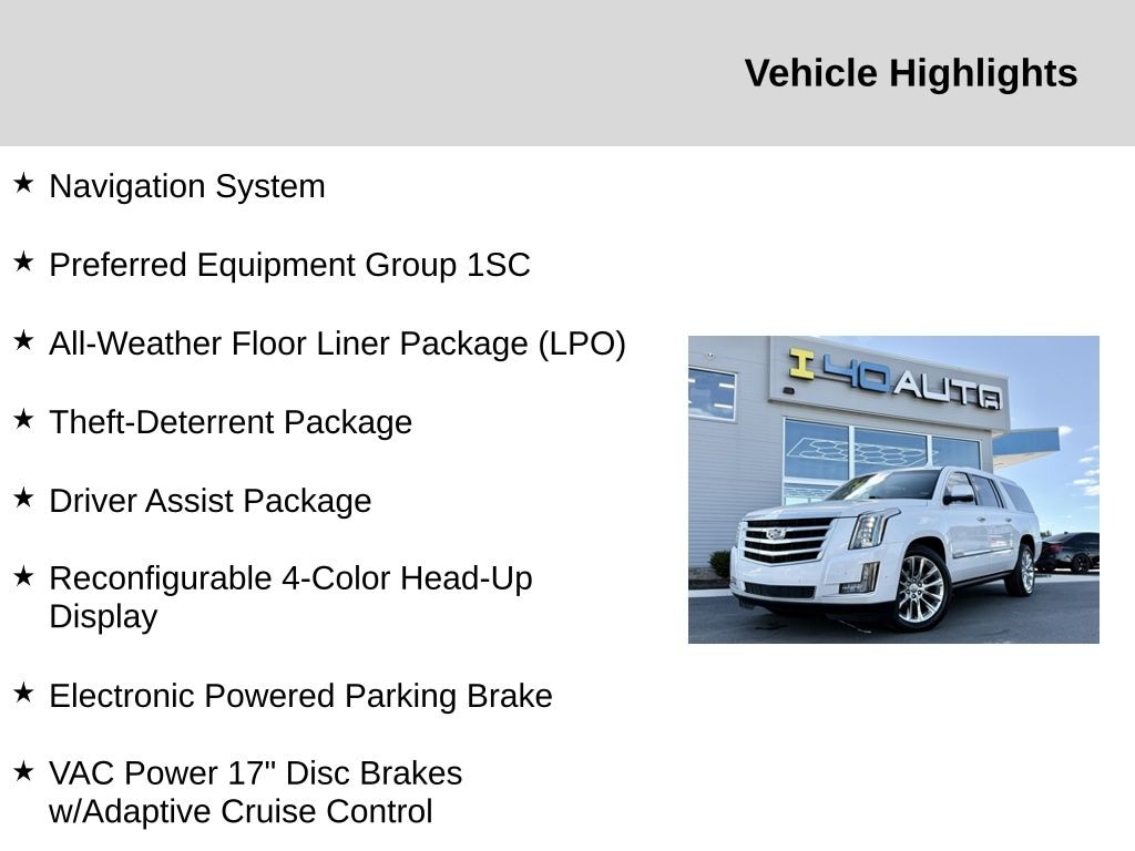 Used 2018 Cadillac Escalade ESV Premium SUV