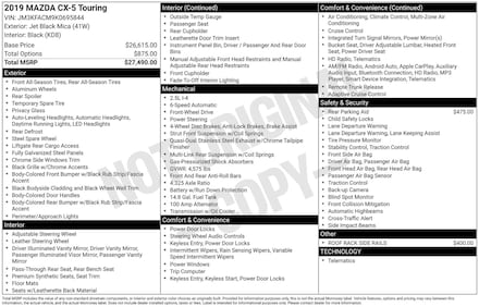 2019 Mazda CX-5 Touring SUV