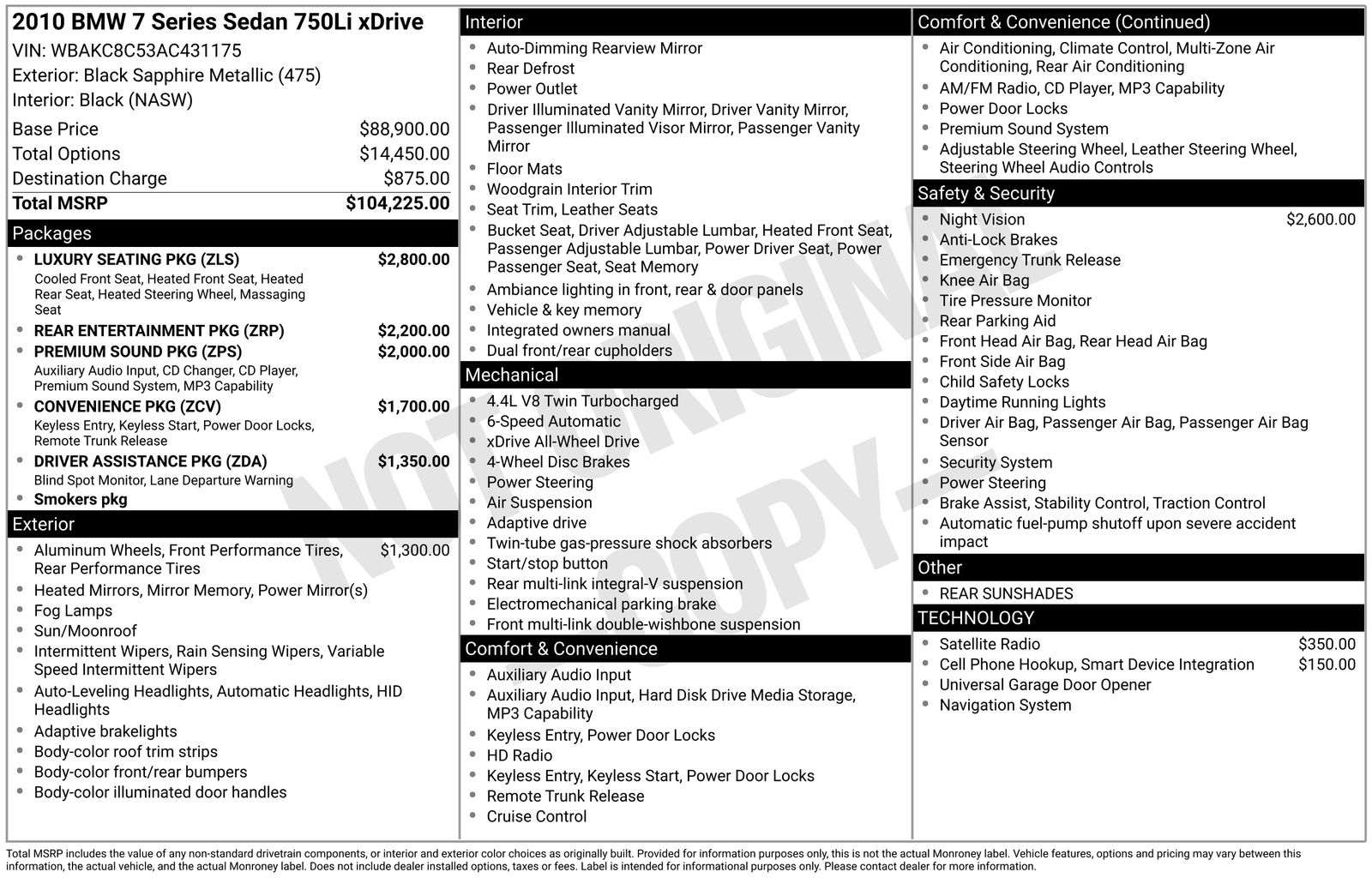 2010 BMW 7 Series 750i's photo