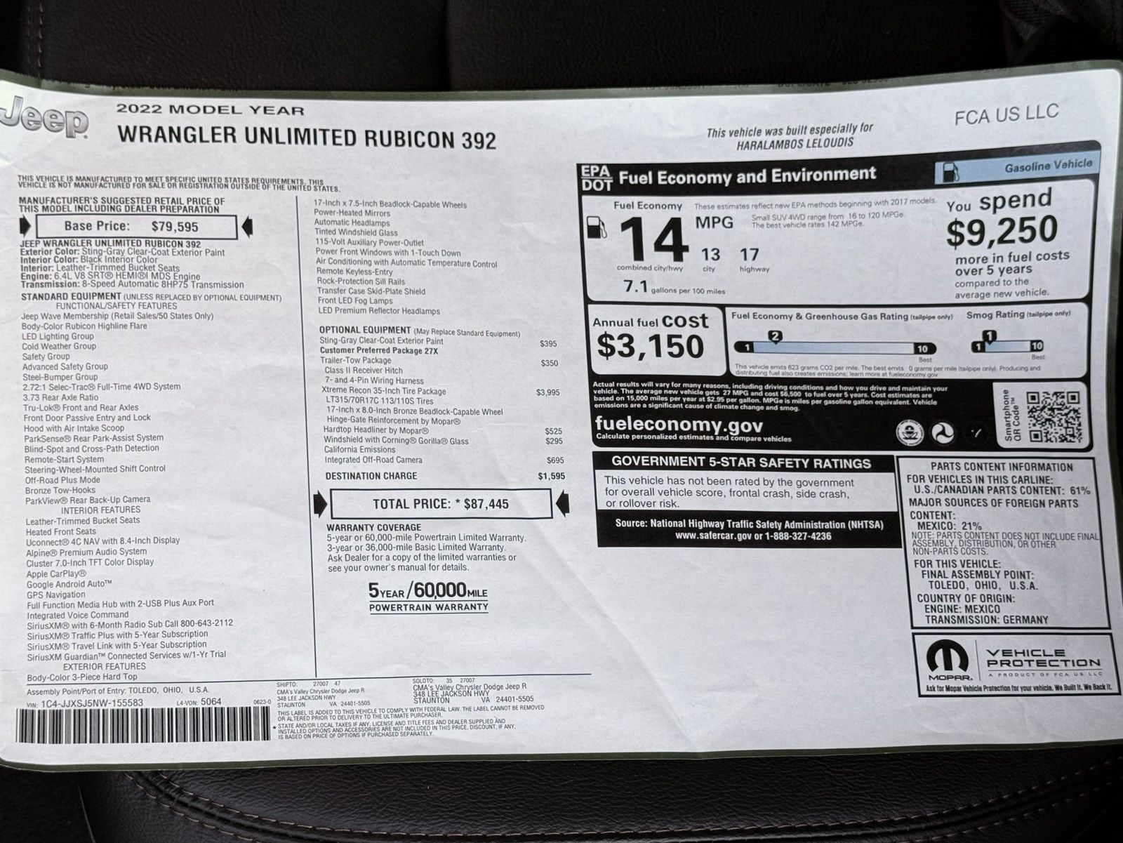 2022 Jeep Wrangler Unlimited Rubicon 392 - Photo 2