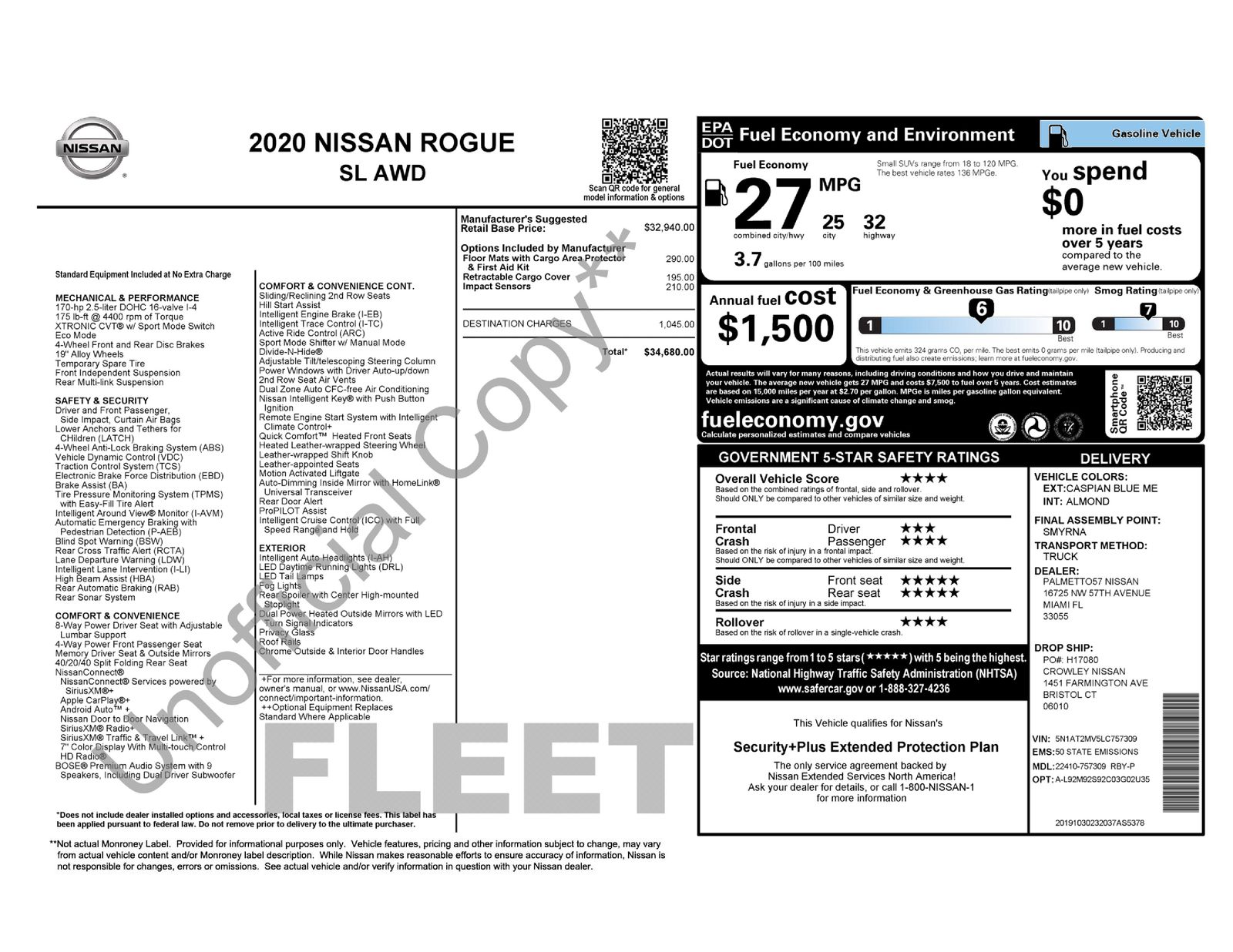 2020 Nissan Rogue SL