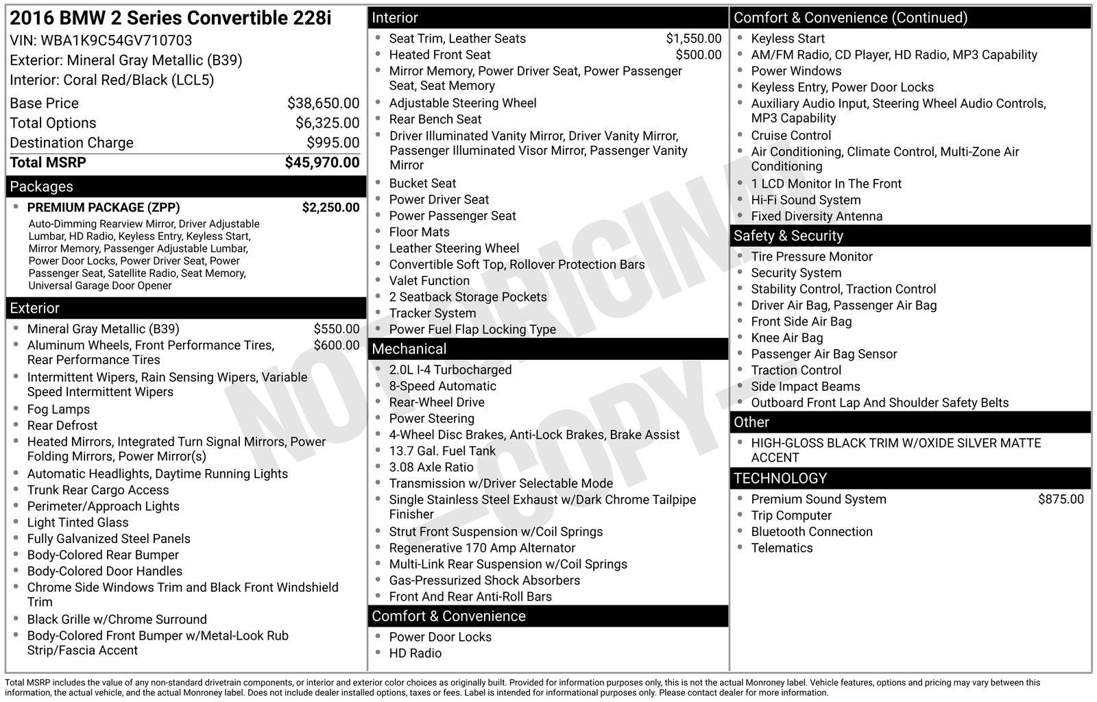 2016 BMW 2 Series 228i's photo
