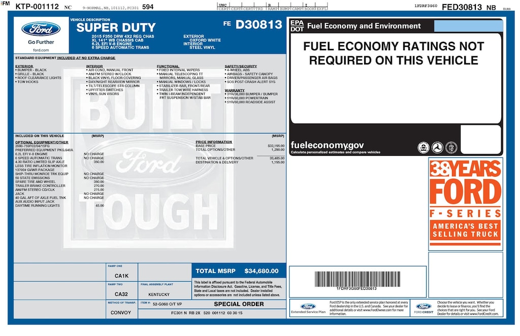 Used 2015 Ford F-350SD XL Chassis
