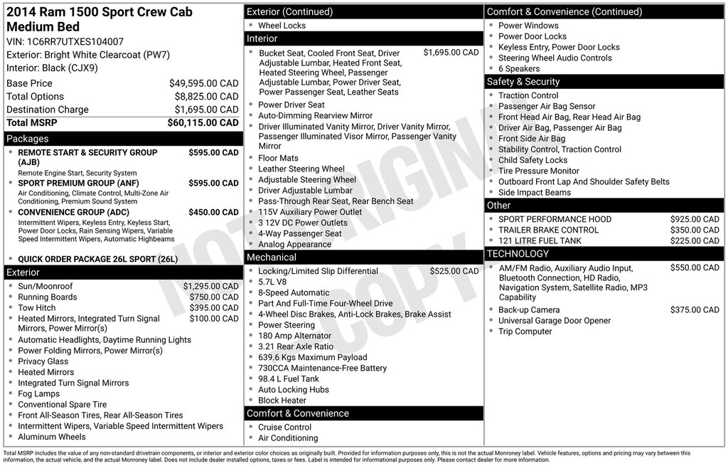 Used 2014 Ram 1500 Sport Truck