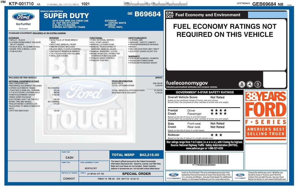 Used 2016 Ford F-250SD XL Truck