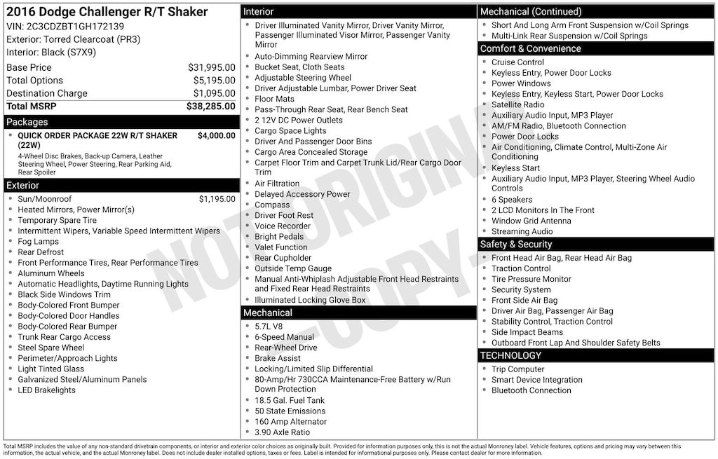 Used 2016 Dodge Challenger R/T Shaker Coupe