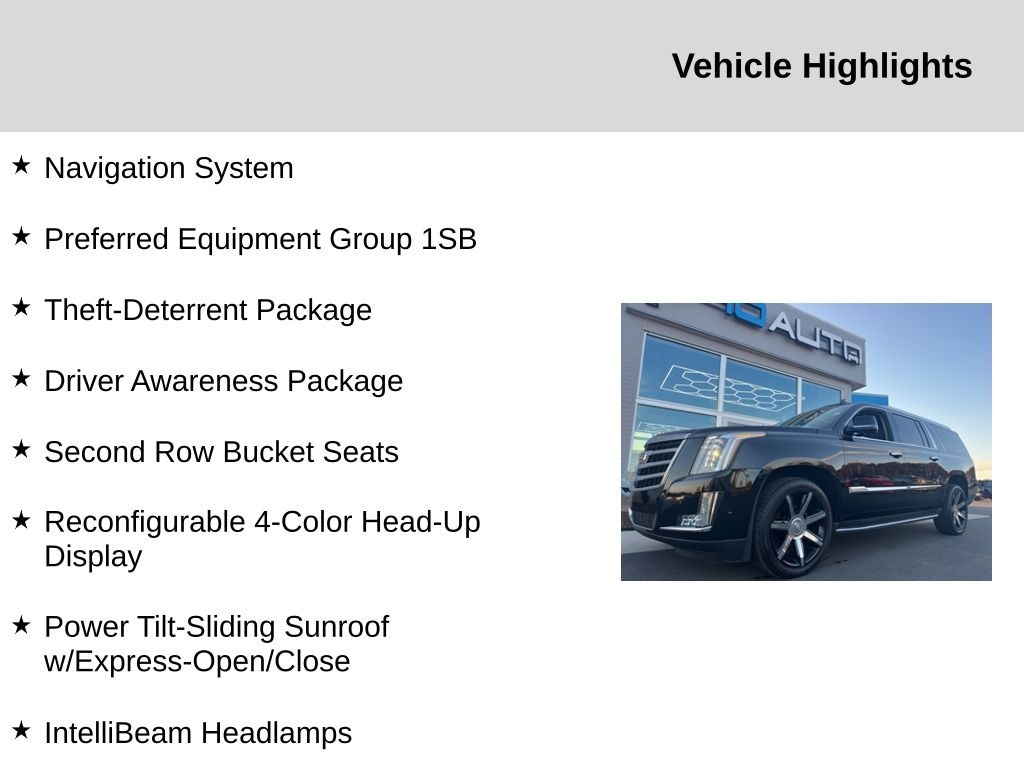 Used 2017 Cadillac Escalade ESV Luxury SUV