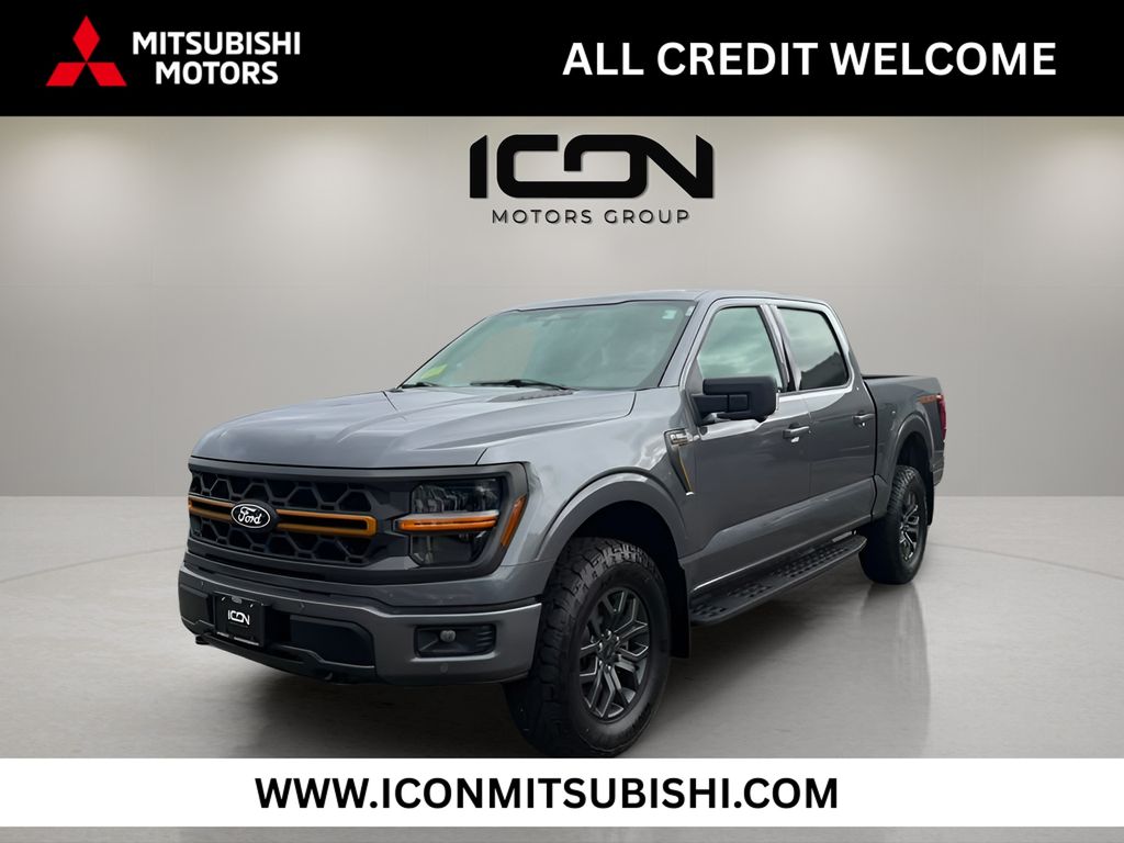 Gray 2024 Ford F-150 Pickup Truck Four-Wheel Drive Automatic