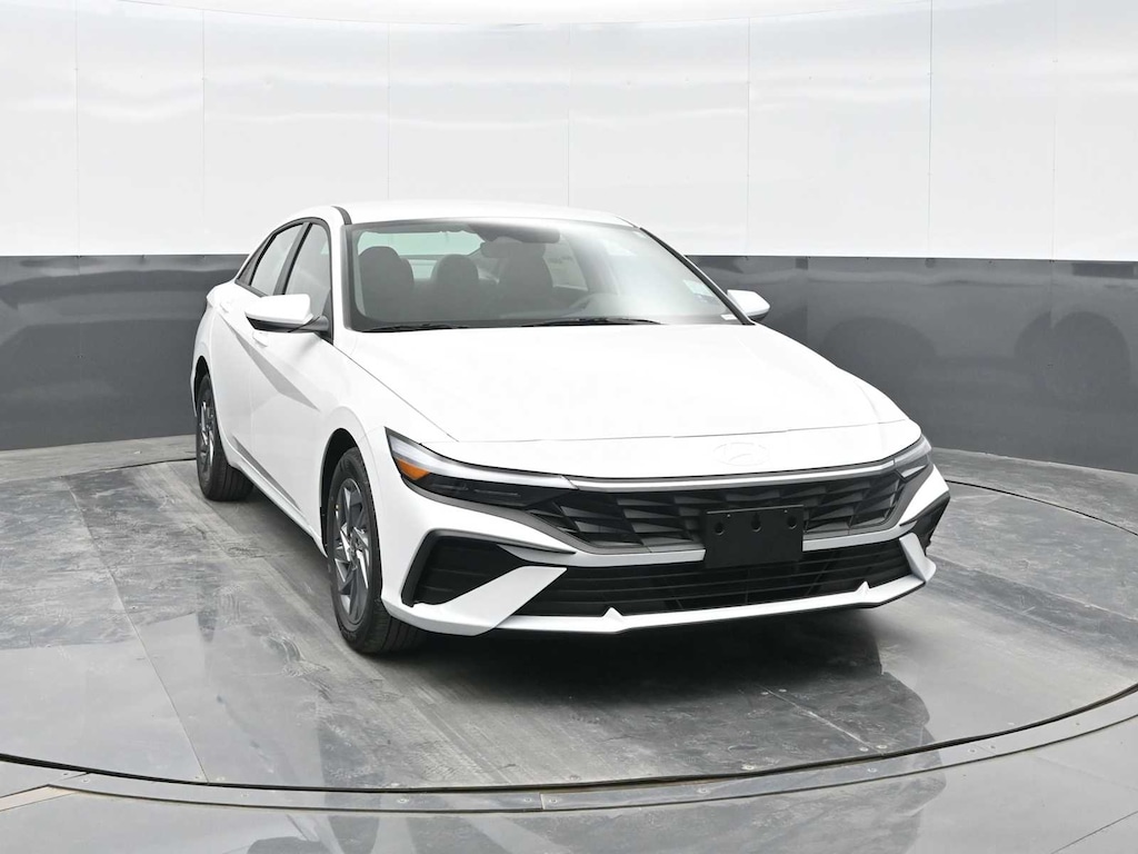 New 2026 Hyundai Elantra Hybrid Blue Sedan