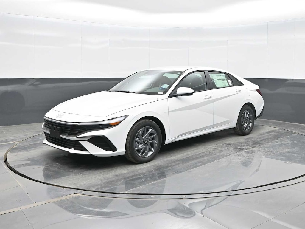 New 2026 Hyundai Elantra Hybrid Blue Sedan