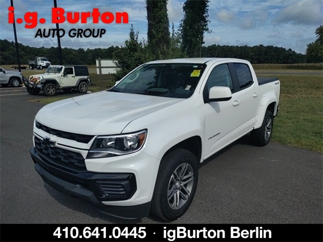 Used 2022 Chevrolet Colorado Work Truck with VIN 1GCGTBEN7N1122779 for sale in Berlin, MD