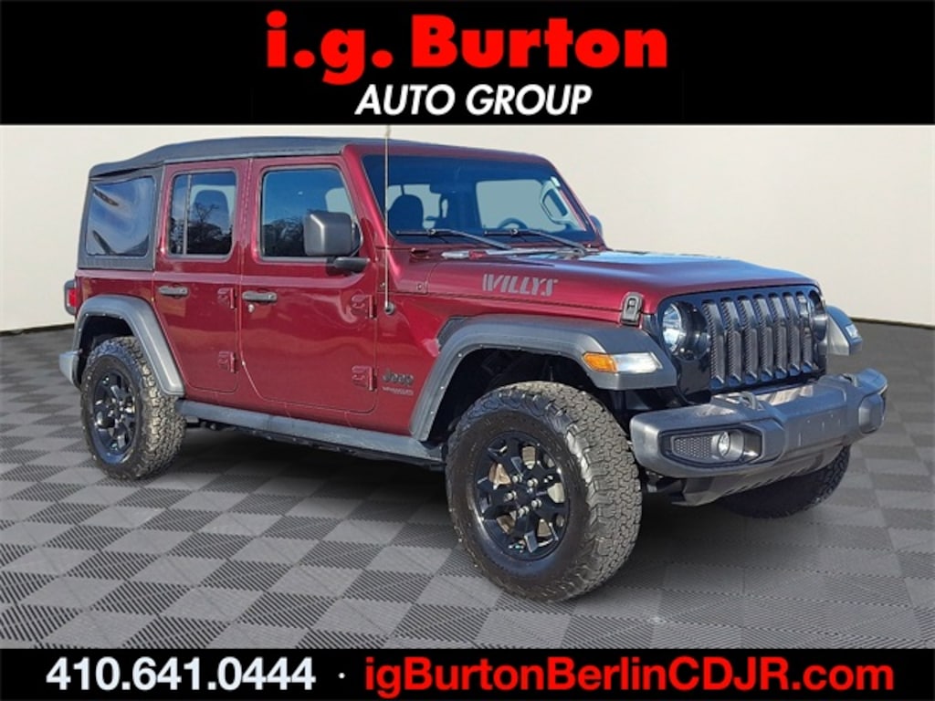 Used 2021 Jeep Wrangler Unlimited Willys SUV