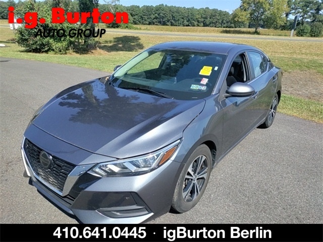 Used 2021 Nissan Sentra SV with VIN 3N1AB8CVXMY236108 for sale in Berlin, MD