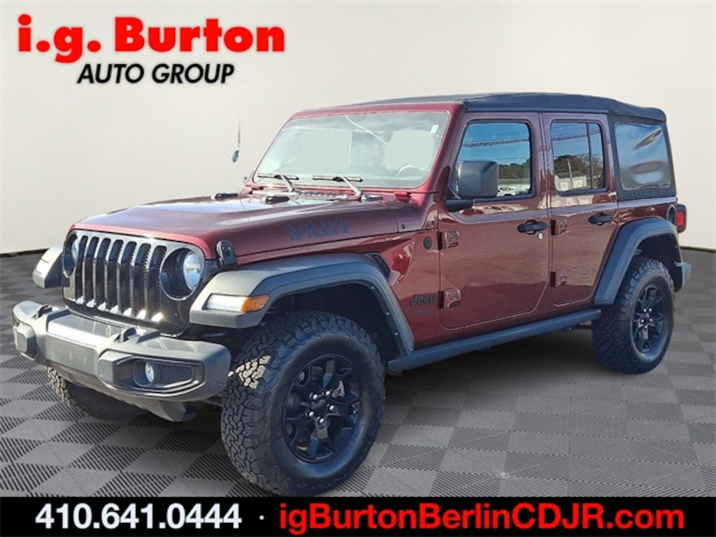Used 2021 Jeep Wrangler Unlimited Willys SUV