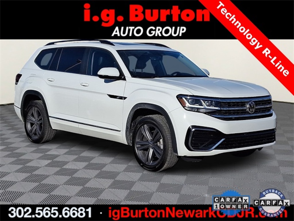 Used 2021 Volkswagen Atlas 3.6L V6 SE w/Technology R-Line SUV
