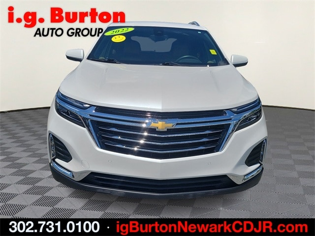 Used 2022 Chevrolet Equinox Premier with VIN 3GNAXXEV7NS241493 for sale in Newark, DE