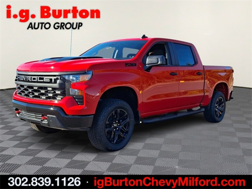 New 2026 Chevrolet Silverado 1500 Custom Trail Boss Truck Crew Cab