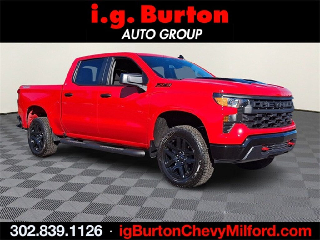 New 2026 Chevrolet Silverado 1500 Custom Trail Boss Truck Crew Cab