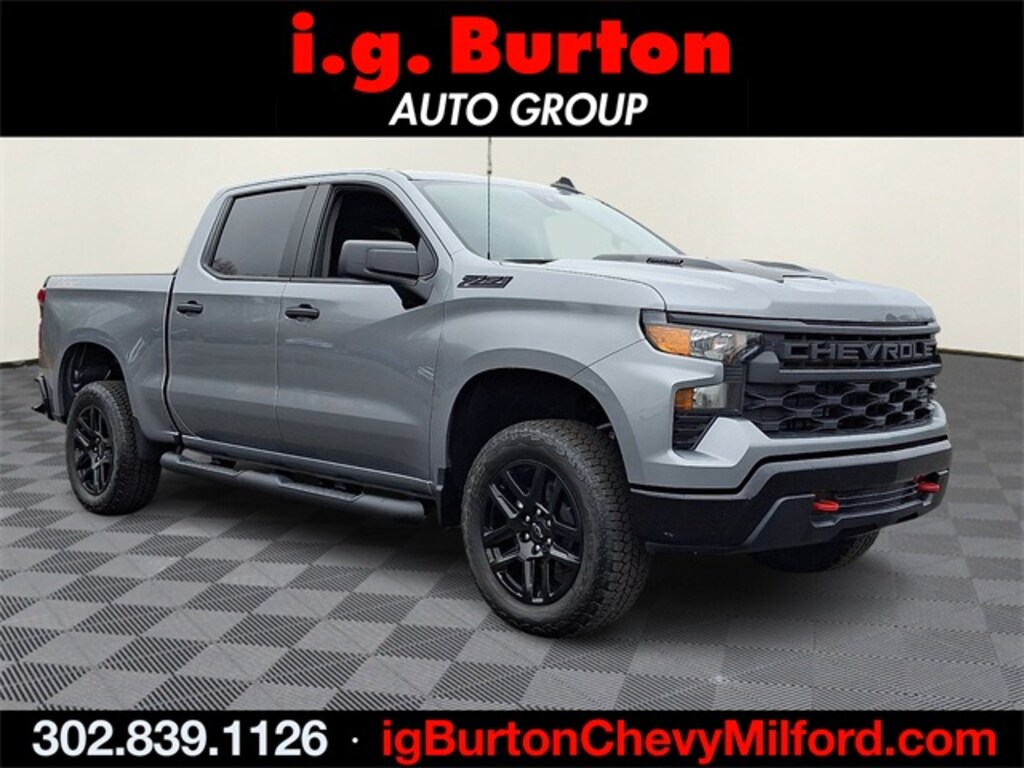 New 2026 Chevrolet Silverado 1500 Custom Trail Boss Truck Crew Cab