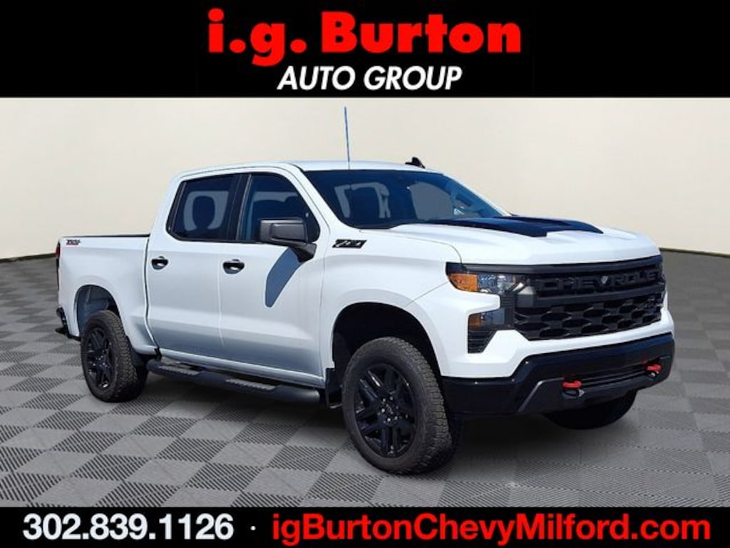 New 2026 Chevrolet Silverado 1500 Custom Trail Boss Truck Crew Cab