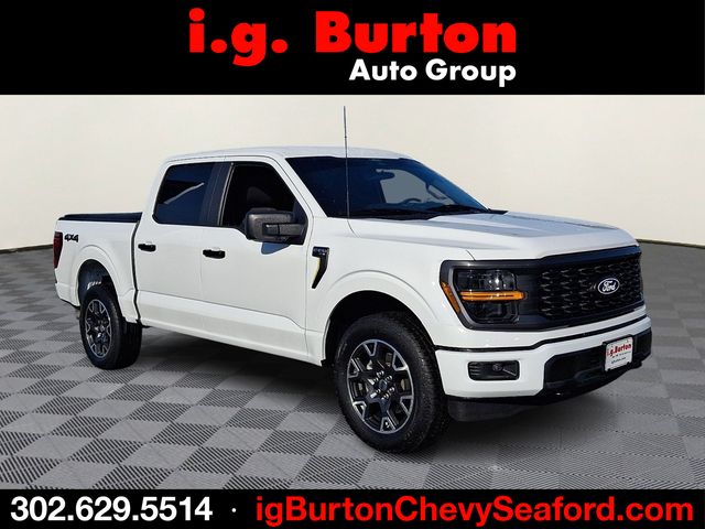 Oxford White 2024 Ford F-150 STX SuperCrew 4WD Pickup Truck Four-Wheel Drive Automatic