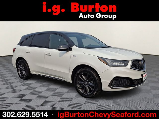Platinum White 2020 Acura MDX SUV / Crossover All-Wheel Drive 9-Speed Automatic