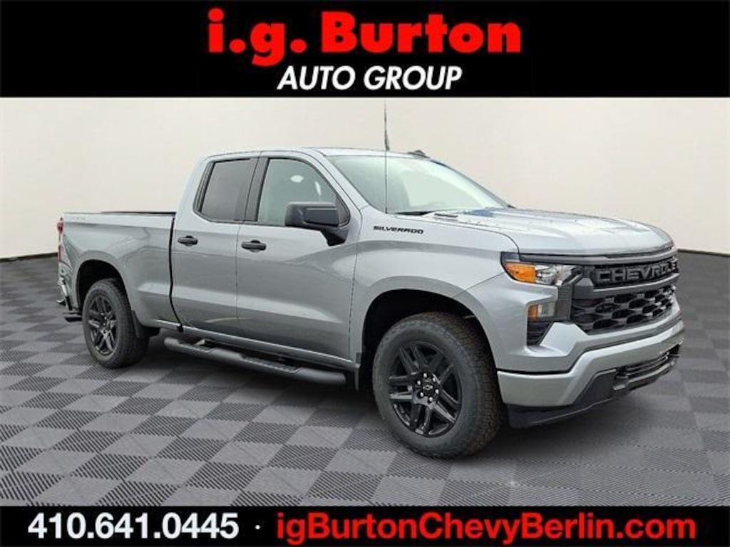 New 2026 Chevrolet Silverado 1500 Custom Truck Double Cab