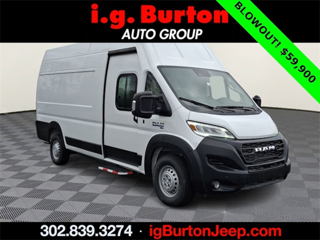 New 2024 Ram ProMaster PROMASTER EV SUPER HIGH ROOF 159â WB EXT Cargo Van