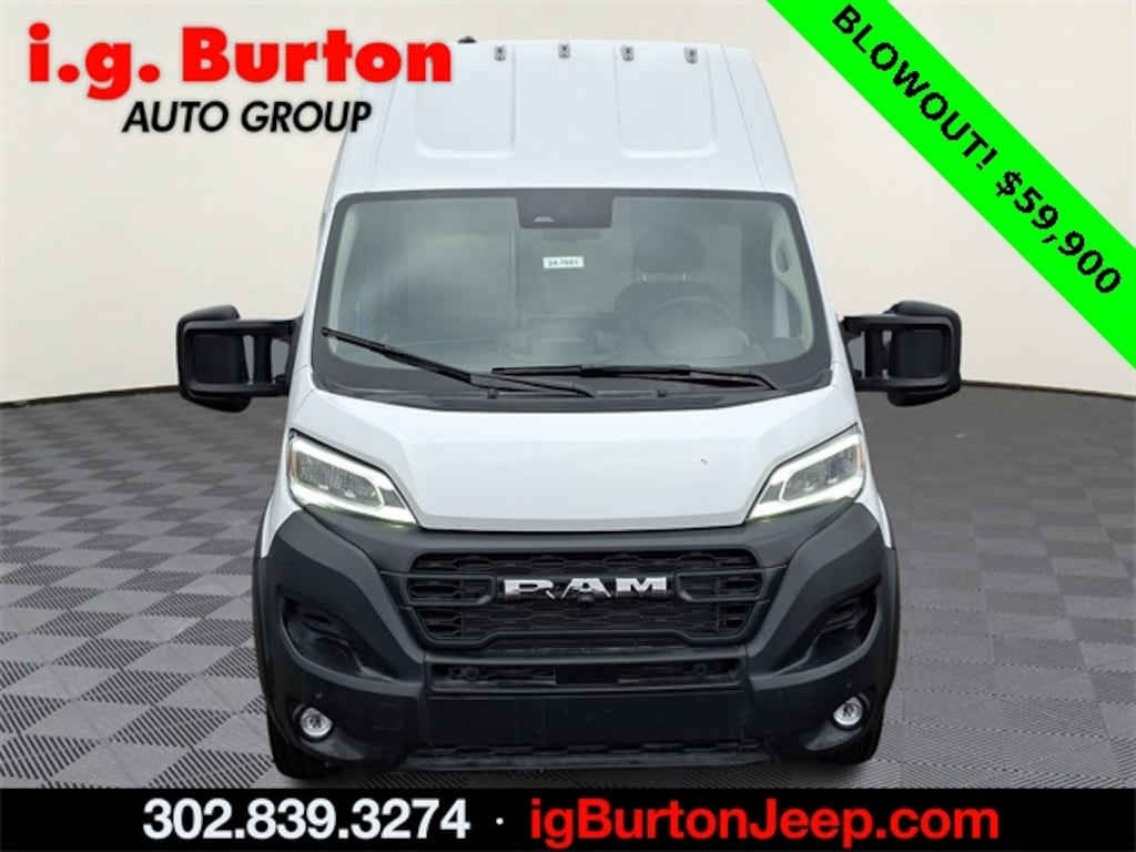 New 2024 Ram ProMaster PROMASTER EV SUPER HIGH ROOF 159â WB EXT Cargo Van
