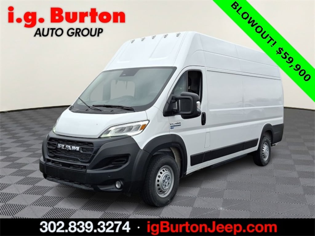 New 2024 Ram ProMaster PROMASTER EV SUPER HIGH ROOF 159â WB EXT Cargo Van